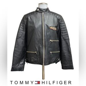 Tommy Hilfiger Vintage Leather Jacket Medium